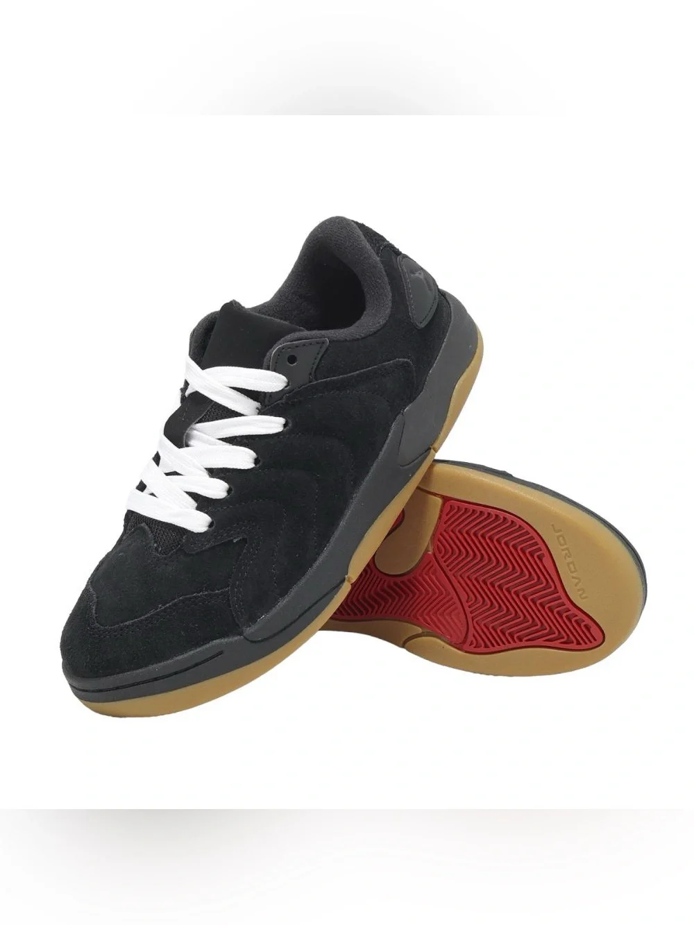 Nike Air Jordan Skate Shoes Session GS IB5679-001 black gum red white skateboard
